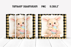 Cute Easter animal tumbler sublimation | Spring tumbler PNG Product Image 1