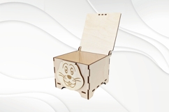Gift Easter Box Bunny Laser Cut Pattern, Easter Design Product Image 3