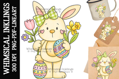 Easter Bunny Edna Sublimation Clipart Product Image 1
