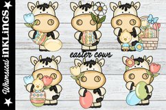 Easter Cows Sublimation Clipart Product Image 1