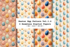 Easter Eggs Seamless Pattern Vol.1.4 - 4 PNG Product Image 1