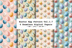 Easter Eggs Seamless Pattern Vol.1.7 - 4 PNG Product Image 1
