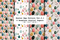 Easter Eggs Seamless Pattern Vol.2.1 - 4 PNG Product Image 1