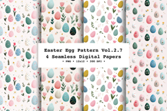 Easter Eggs Seamless Pattern Vol.2.7 - 4 PNG Product Image 1