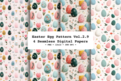 Easter Eggs Seamless Pattern Vol.2.9 - 4 PNG Product Image 1