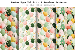 Easter Eggs Seamless Pattern Vol.3.1 - 4 PNG Product Image 1