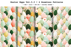 Easter Eggs Seamless Pattern Vol.3.3 - 4 PNG Product Image 1