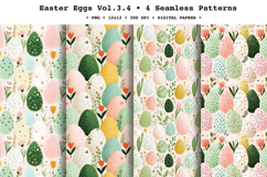 Easter Eggs Seamless Pattern Vol.3.4 - 4 PNG Product Image 1