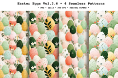 Easter Eggs Seamless Pattern Vol.3.6 - 4 PNG Product Image 1