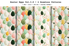 Easter Eggs Seamless Pattern Vol.3.8 - 4 PNG Product Image 1