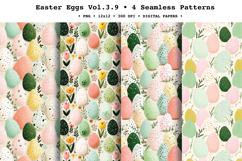 Easter Eggs Seamless Pattern Vol.3.9 - 4 PNG Product Image 1