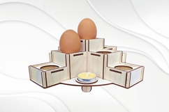 Easter eggs stand holder, svg dxf laser cut Easter Display Product Image 1