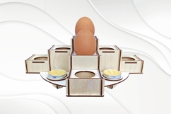 Easter eggs stand holder, svg dxf laser cut Easter Display Product Image 3