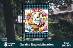 Easter bunny flag PNG design | Easter garden flag PNG Product Image 1