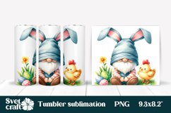 Easter gnome tumbler sublimation design Product Image 1