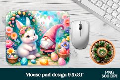 Easter bunny flower eggs mouse pad sublimation PNG Product Image 1