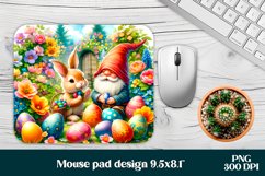 Easter bunny eggs mouse pad sublimation | Mousepad PNG Product Image 1