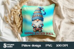 Easter gnome pillow | Easter gnome sublimation | Easter PNG Product Image 1
