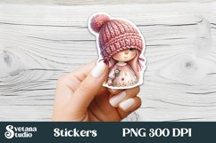 Cute gnome stickers | Printable Easter gnome stickers Product Image 1