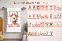Easter funny eggs kitchen towel bundle Product Image 1
