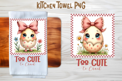 Easter funny eggs kitchen towel | Spring kitchen towel PNG Product Image 1