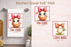 Easter funny eggs kitchen towel bundle Product Image 3