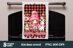 Easter gnome kitchen towel bundle | Kitchen towel PNG Product Image 5
