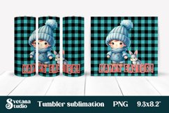 Cute gnome tumbler flower sublimation | Easter tumbler Product Image 1