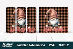 Cute gnome tumbler flower sublimation | Easter tumbler Product Image 1
