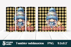 Cute gnome tumbler flower sublimation | Easter tumbler Product Image 1