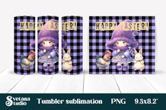 Cute gnome tumbler flower sublimation | Easter tumbler Product Image 1