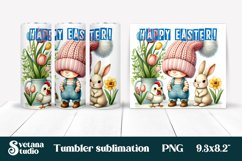 Cute gnome tumbler flower sublimation | Easter tumbler Product Image 1