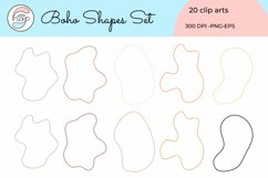 Boho Stroke Shapes Clip Art Set Png Eps Product Image 3
