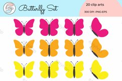 Butterfly Set Clip Art Png Eps Product Image 3