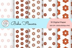 Boho Flowers 10 Digital Paper Product Image 4