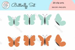 Butterfly Set Illustration Clip Art Product Image 4
