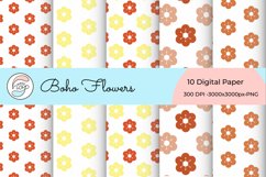 Boho Flowers 10 Digital Paper Product Image 3