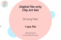 Floral Doodles Set 50 png files Product Image 2