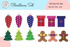 Christmas Set Clip Art Illustration Winter Product Image 3