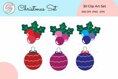Christmas Set Clip Art Illustration Winter Product Image 4