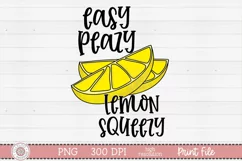 Easy Peazy lemon Squeezy sublimation design preview