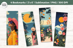 Easy Summer Bookmark , Printable Crafts, 4 PNG Product Image 1
