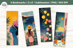 Easy Summer Bookmark , Printable Crafts, 4 PNG Product Image 1