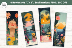 Easy Summer Bookmark , Printable Crafts, 4 PNG Product Image 1