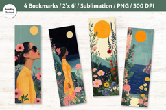 Easy Summer Bookmark , Printable Crafts, 4 PNG Product Image 1