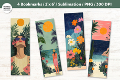 Easy Summer Bookmark , Printable Crafts, 4 PNG Product Image 1