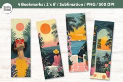Easy Summer Bookmark , Printable Crafts, 4 PNG Product Image 1