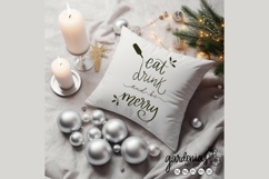 Eat Drink and Be Merry SVG - Mom and Baby Matching Christmas Product Image 14