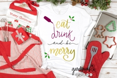 Eat Drink and Be Merry SVG - Mom and Baby Matching Christmas Product Image 9