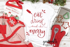 Eat Drink and Be Merry SVG - Mom and Baby Matching Christmas Product Image 18